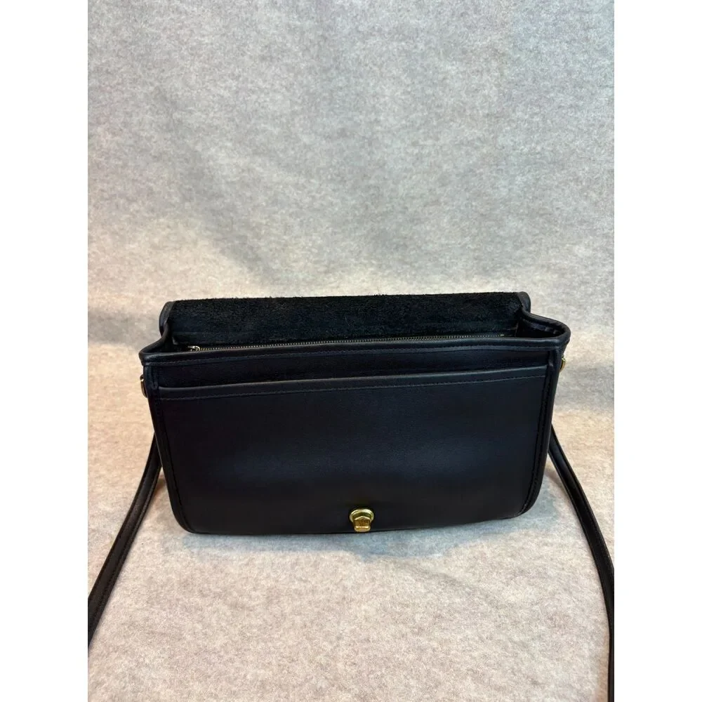 Vintage Pre-1994 Coach Black Leather Convertible Clutch